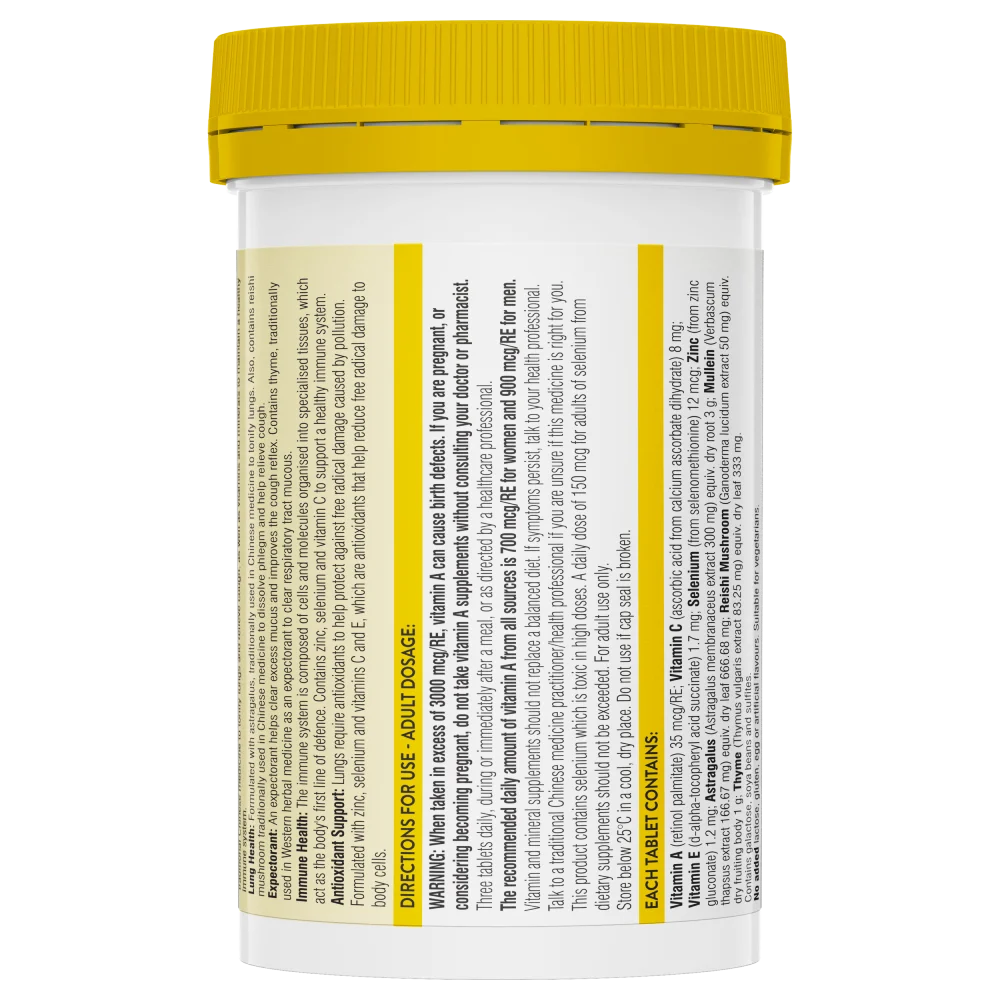 Swisse Ultiboost Lung Health Support 90 Tablets - Image 2