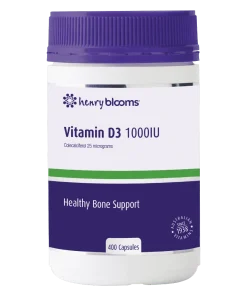 Henry Blooms Vitamin D3 1000IU 400 Capsules