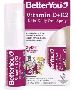 BetterYou Vitamin D+K2 kids spray,15ml-D+K2 kids σπρέι, 15ml, BetterYou