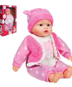 Czech speaking and singing children ‘s doll PlayTo Anička 46 cm Pink, Poupée pour enfants parlant et chantant tchèque PlayTo Anička 46 cm Rose,  PLAYTO