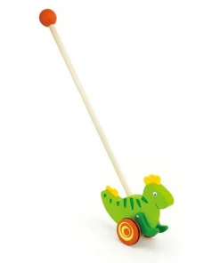 Wooden riding toy Viga dinosaur Green, Jouet d’équitation en bois Viga dinosaure Vert,  Viga